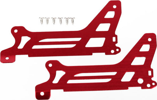 Main frame, side plate, outer (2) (red-anodized) (aluminum)/ screws (6)