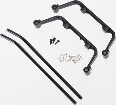 Landing skid set (black-anodized)/ screws (4) (assembled)