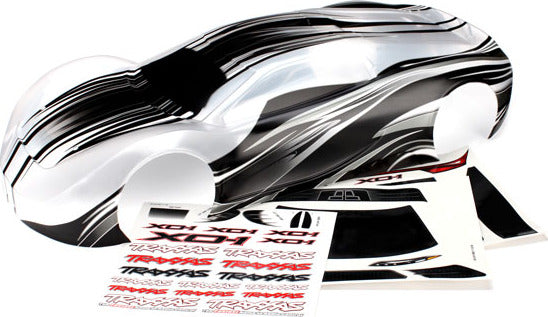 Body, XO-1, ProGraphix (graphics are printed, requires paint & final color application) / wing / wing uprights (2) / washers (2) / decals