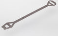 Chassis brace, 6061-T6 aluminum (dark titanium anodized)