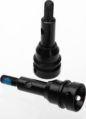 Stub axle, front, 6mm (steel-splined constant-velocity driveshaft) (2)