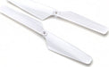 Rotor blade set, white (2)/ 1.6x5mm BCS (2)