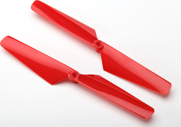 Rotor blade set, red (2)/ 1.6x5mm BCS (2)