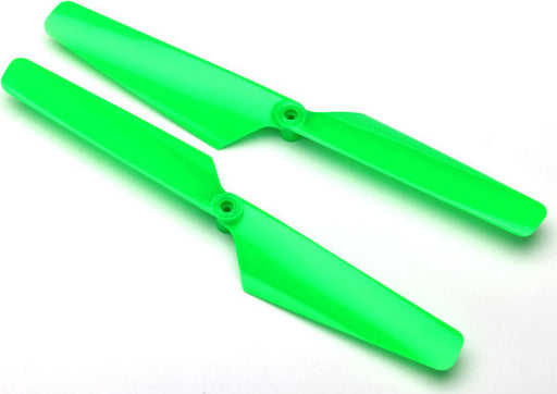 Rotor blade set, green (2)/ 1.6x5mm BCS (2)