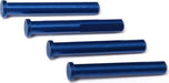 Main shaft, 7075-T6 aluminum, blue-anodized (4)/ 1.6x5mm BCS (4)