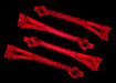 LED lens, red (4)