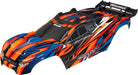 Body, Rustler® 4X4 Vxl, Orange (Painted, Decals Applied) (Assembled with Front and Rear Body Mounts And Rear Body Support For Clipless Mounting)