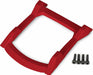 Skid Plate, Roof (body) (Red)/ 3x12mm CS (4)