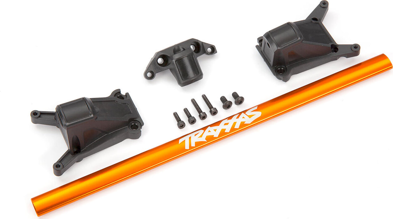Chassis brace kit, blue (fits Rustler® 4X4 or Slash® 4X4 models equipped with Low-CG chassis)