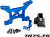 Shock Tower, Front, 7075-T6 Aluminum (blue-Anodized) (1)/ Body Mount Bracket (1)