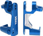 Caster blocks (c-hubs), 6061-T6 aluminum (blue-anodized), left & right