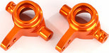 Steering Blocks, 6061-T6 Aluminum (Orange-Anodized), Left and Right