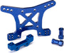 Shock tower, front, 7075-T6 aluminum (blue-anodized)