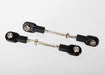 Turnbuckles, toe links, 44mm (58mm center to center) (front) (assembled with rod ends and hollow balls) (2)