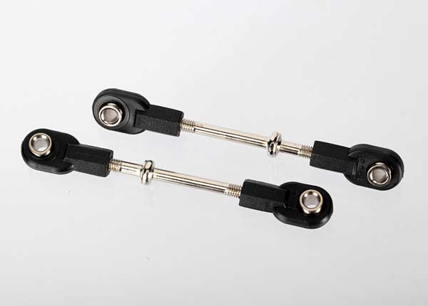 Turnbuckles, toe links, 44mm (58mm center to center) (front) (assembled with rod ends and hollow balls) (2)