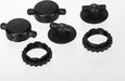 Caps & spring retainers, GTR shocks (upper cap (2), upper retainer (2), lower retainer (2))