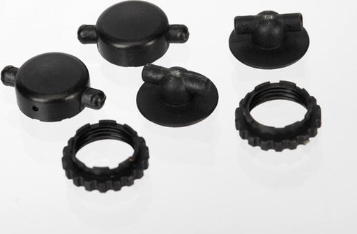 Caps & spring retainers, GTR shocks (upper cap (2), upper retainer (2), lower retainer (2))