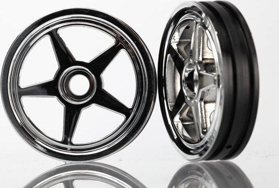 Wheels, 5-spoke (chrome) (front) (2)