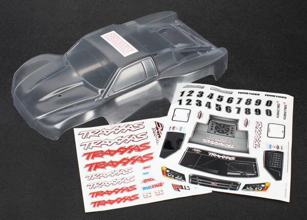 Body, 1/16th Slash (clear, requires painting)/grill, lights decal sheet