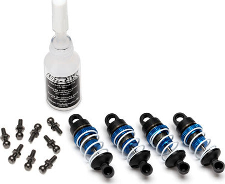 Shocks, aluminum (blue-anodized) (assembled with springs) (4)
