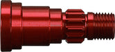Stub axle, aluminum (red-anodized) (1) (use only with #7750 driveshaft)