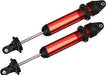 Shocks, GTX, aluminum (red-anodized) (fully assembled w/o springs) (2)