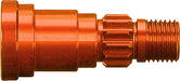 Stub axle, aluminum, (orange-anodized) (1) (for use only with #7750X or 7896 driveshaft)