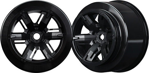 Wheels, X-Maxx, black (left & right)