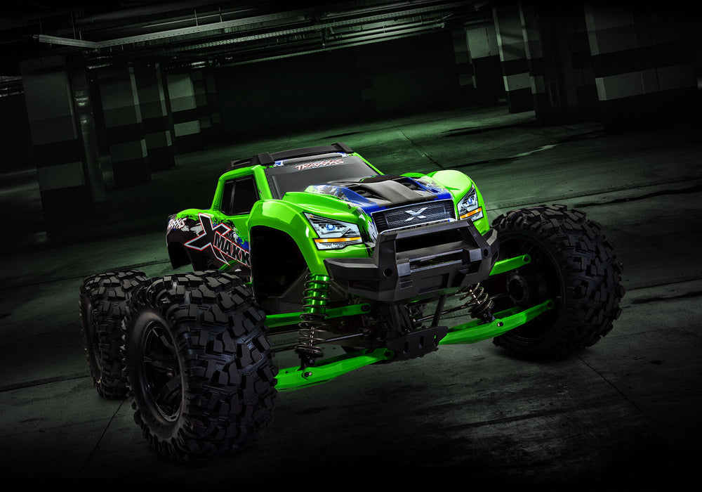 Suspension Kit, X-Maxx® Widemaxx®, Green (Includes Front and Rear Suspension Arms, Front Toe Links, Driveshafts, Shock Springs)