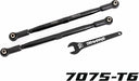 Toe Links, Front (TUBES Black-Anodized, 7075-T6 Aluminum, Stronger Than Titanium) (2) (for Use with #7895 X-Maxx® WideMaxx® Suspension Kit)