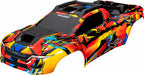 Body, Xrt™, Solar Flare (Painted, Decals Applied) (Assembled with Front and Rear Body Supports For Clipless Mounting, Roof and Hood Skid Pads)