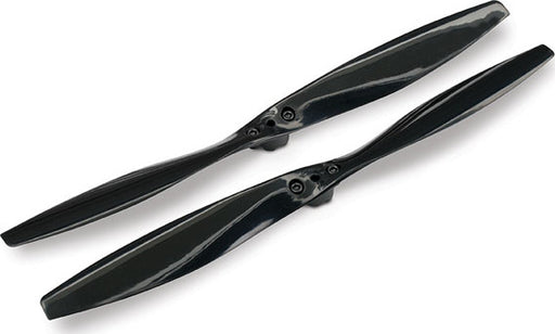 Rotor blade set, black (2) (with screws)
