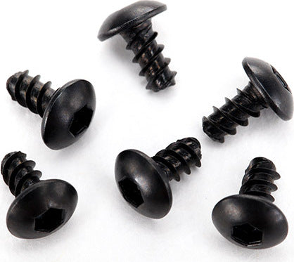 Screws, 2.6x5mm button-head, self-tapping (hex drive) (6)