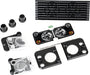 Grill, Land Rover Defender/ grill mount (3)/ headlight housing (2)/ lens (2)/ headlight mount (2) (fits #8011 body)