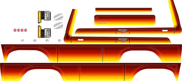 Decal sheet, Bronco, sunset