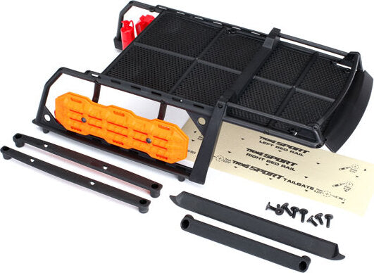 Expedition rack, complete (includes traction boards, shovel, axe, jack, fire extinguisher, fuel cans, & mounting hardware)