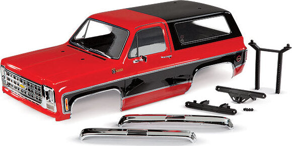 Body, Chevrolet Blazer (1979), Complete (Red) (Includes Grille, Side Mirrors, Door Handles, Windshield Wipers, Front and Rear Bumpers, Decals)