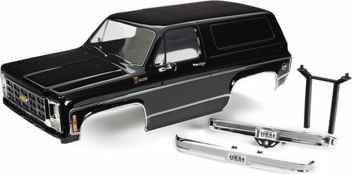 Body, Chevrolet Blazer (1979), Complete (Black) (Includes Grille, Side Mirrors, Door Handles, Windshield Wipers, Front and Rear Bumpers, Decals)