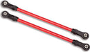 Suspension links, rear upper, red (2) (5x115mm, powder coated steel) (assembled with hollow balls) (for use with #8140R TRX-4 Long Arm Lift Kit)