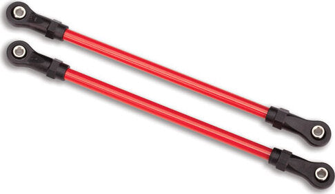 Suspension links, rear upper, red (2) (5x115mm, powder coated steel) (assembled with hollow balls) (for use with #8140R TRX-4 Long Arm Lift Kit)