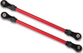 Suspension links, front lower, red (2) (5x104mm, powder coated steel) (assembled with hollow balls) (for use with #8140R TRX-4 Long Arm Lift Kit)