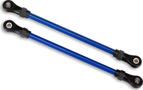 Suspension links, front lower, blue (2) (5x104mm, powder coated steel) (assembled with hollow balls) (for use with #8140X TRX-4 Long Arm Lift Kit)