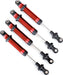 Shocks, GTS, aluminum (red-anodized) (assembled without springs) (4) (for use with #8140R TRX-4 Long Arm Lift Kit)