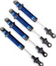 Shocks, GTS, aluminum (blue-anodized) (assembled without springs) (4) (for use with #8140X TRX-4 Long Arm Lift Kit)