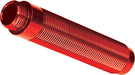 Body, GTS shock, long (aluminum, red-anodized) (1) (for use with #8140R TRX-4 Long Arm Lift Kit)