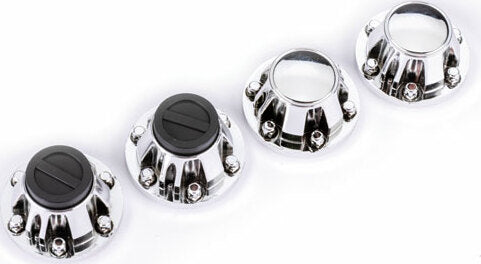 Center Caps, Wheel (chrome) (front (2), Rear (2)) (requires #8255A Extended Stub Axle)