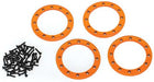 Beadlock rings, orange (2.2") (aluminum) (4)/ 2x10 CS (48)