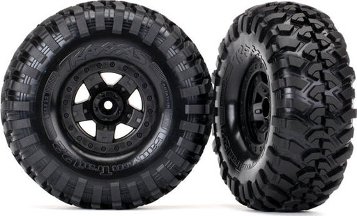 Tires and wheels, assembled, glued (TRX-4 Sport wheels, Canyon Trail 2.2 tires) (2)