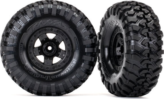 Tires and wheels, assembled, glued (TRX-4 Sport wheels, Canyon Trail 2.2 tires) (2)