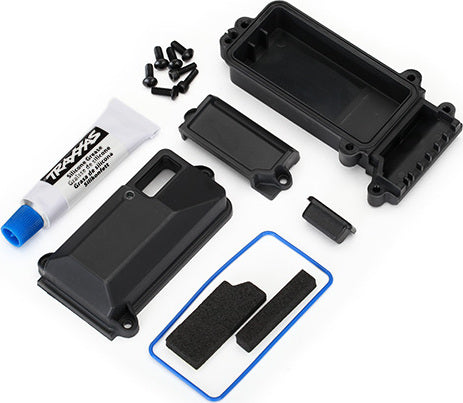 Box, receiver (sealed)/ wire cover/ foam pads/ silicone grease/ 3x8 BCS (5)/ 2.5x8 CS (2)